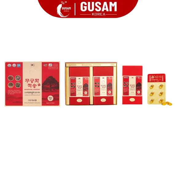 Tinh Dầu Thông Đỏ Chính Phủ MUGUNGHWA JEOKSONG 450mg x 180 Viên Tinh Dầu Thông Đỏ Chính Phủ MUGUNGHWA JEOKSONG 450mg x 180 Viên