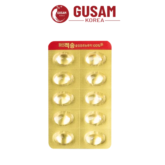 Tinh Dầu Thông Đỏ Red Pine Jeoksong 450mg x 120 Viên Tinh Dầu Thông Đỏ Red Pine Jeoksong 450mg x 120 Viên