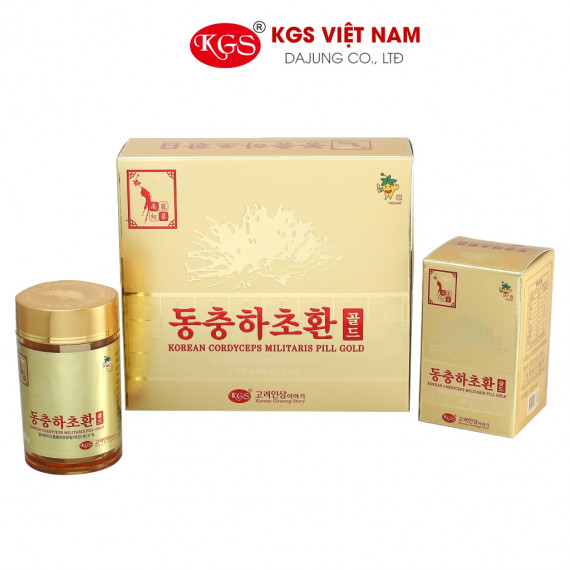 Viên đông trùng hạ thảo KGS Hàn Quốc 100g x 2 lọ