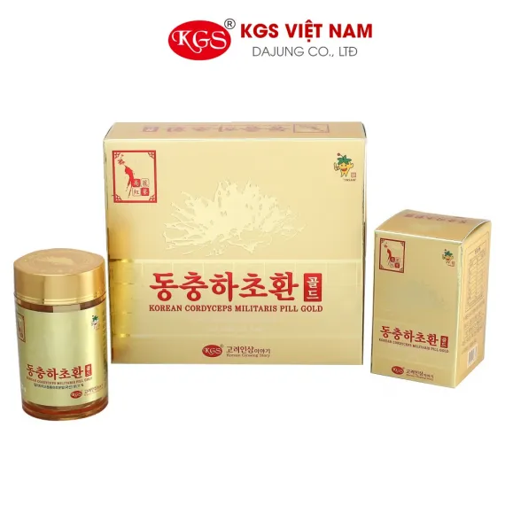 Viên đông trùng hạ thảo KGS Hàn Quốc 100g x 2 lọ