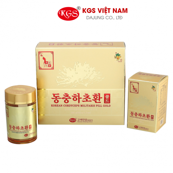 Viên đông trùng hạ thảo KGS Hàn Quốc 100g x 2 lọ