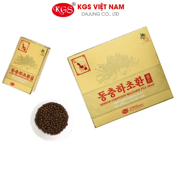 Viên đông trùng hạ thảo KGS Hàn Quốc 100g x 2 lọ