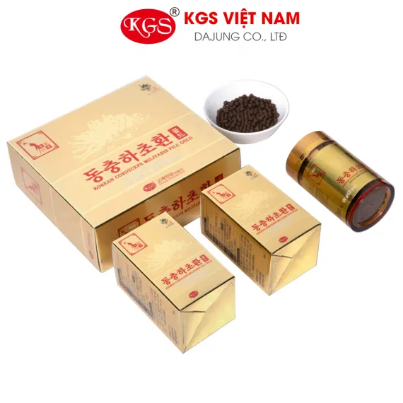 Viên đông trùng hạ thảo KGS Hàn Quốc 100g x 2 lọ