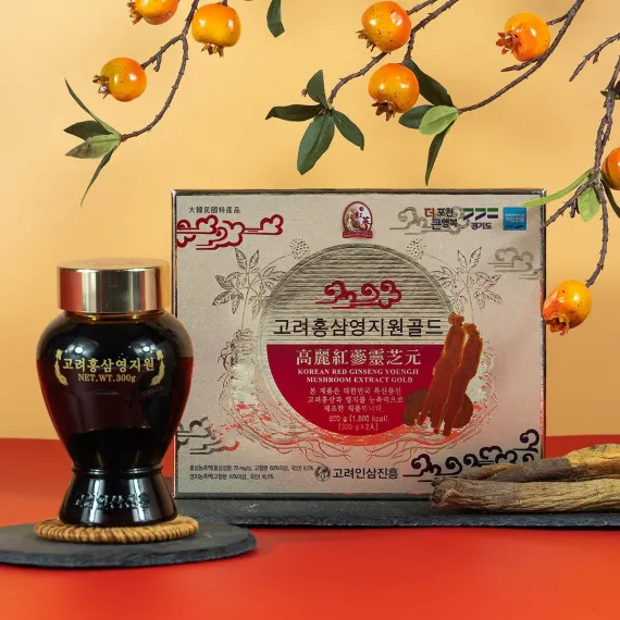 Cao Hồng Sâm Linh Chi Hàn Quốc Gold 300g x 2 Lọ