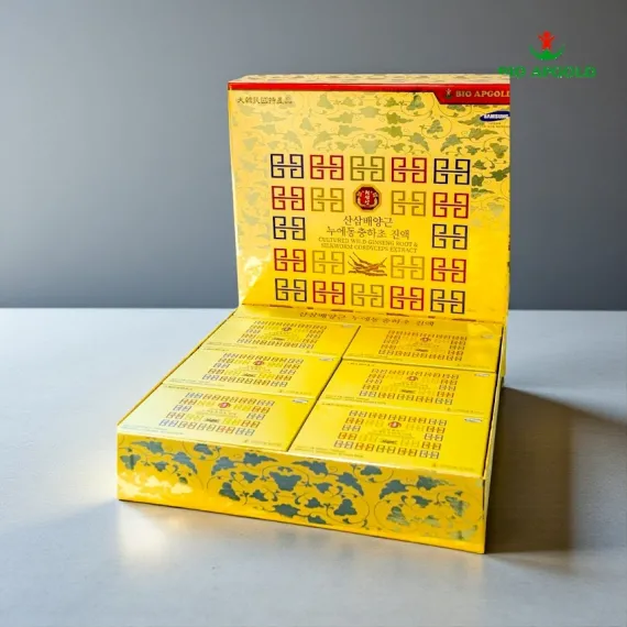 Nước sâm núi đông trùng hạ thảo Bio Apgold 70ml x 30 gói