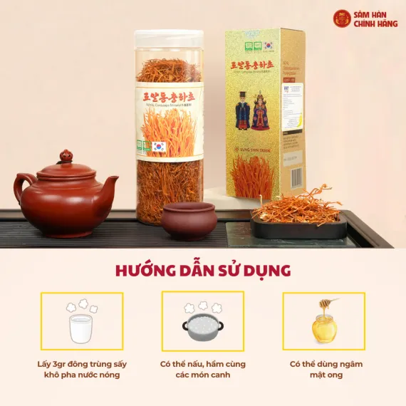 Đông trùng hạ thảo Daedong Militaris Hoàng Gia 100g