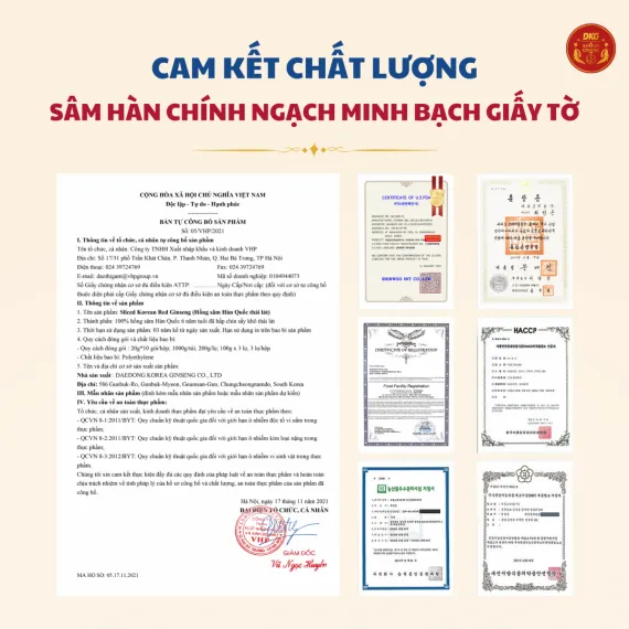 Hồng sâm khô cắt lát cao cấp Daedong 100g x 3 lọ