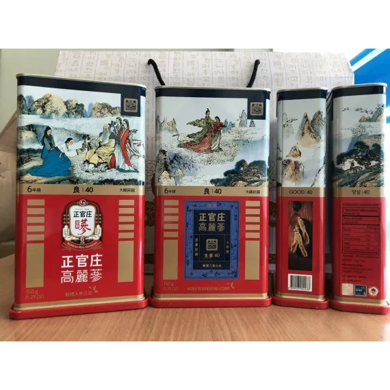 Hồng sâm củ khô KGC Jung Kwan Jang 150g số 20( hộp 7 củ)