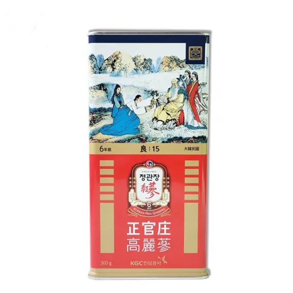 Hồng sâm củ khô KGC Jung Kwan Jang 300g số 15( hộp 10 củ) Hồng sâm củ khô KGC Jung Kwan Jang 300g số 15( hộp 10 củ)