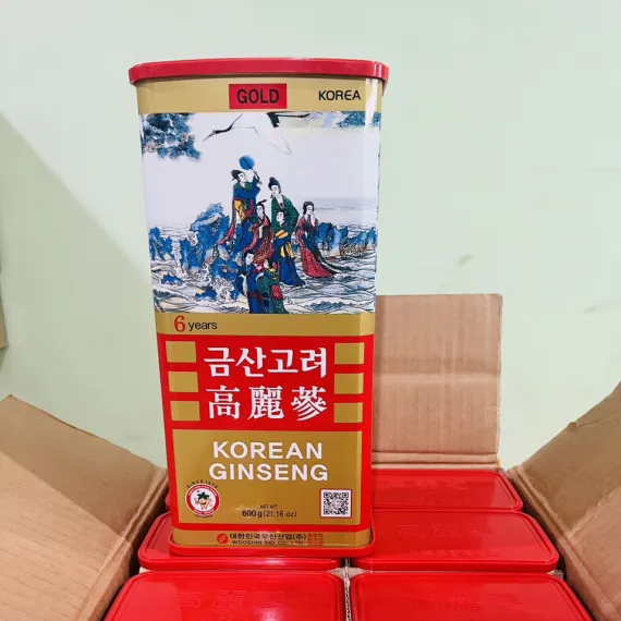 Hồng Sâm Củ Khô WooShin 600g 20 Củ