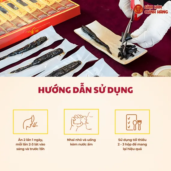 Hồng sâm củ tẩm mật ong Daedong 30g x 10 củ