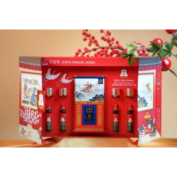 Hộp qua tặng hồng sâm KGC Jung Kwan Jang An Khang Vạn Thọ