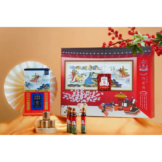 Hộp qua tặng hồng sâm KGC Jung Kwan Jang An Khang Vạn Thọ