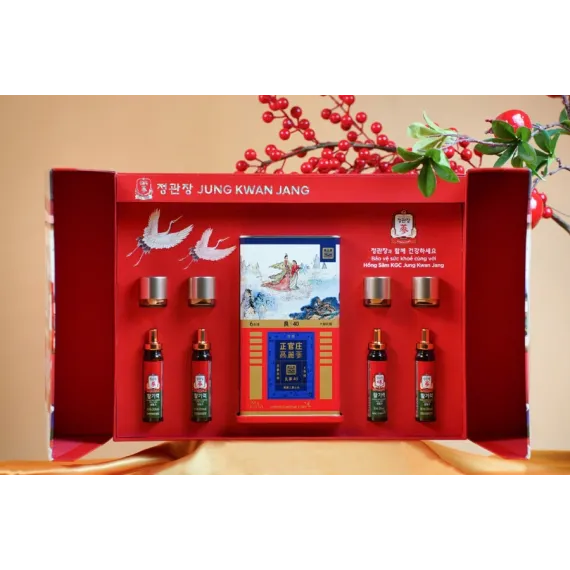 Hộp qua tặng hồng sâm KGC Jung Kwan Jang An Khang Vạn Thọ