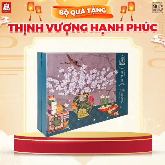 Hộp Quà Tặng Hồng Sâm Cao Cấp KGC Jung Kwan Jang Thịnh Vượng Hạnh Phúc