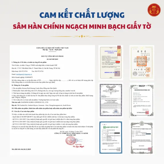 Kẹo hồng sâm có đường Daedong 250g