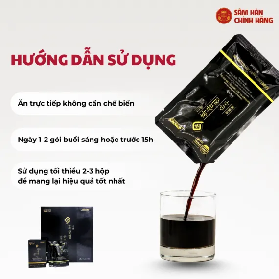 Nước hắc sâm Jin Sunsu Daedong 60ml x 30 gói Nước hắc sâm Jin Sunsu Daedong 60ml x 30 gói