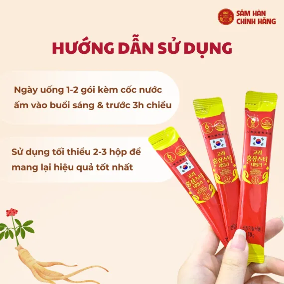 Nước hồng sâm hàng ngày Daily Stick Daedong 20g x 60 gói