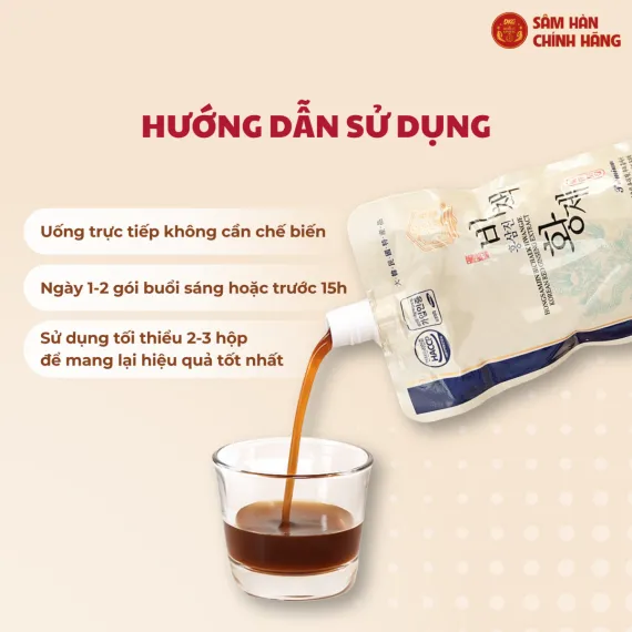 Nước hồng sâm Hoàng Đế Daedong 120ml x 20 gói