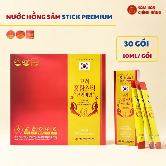 Nước hồng sâm Daedong Stick Premium 10ml x 30 gói Nước hồng sâm Daedong Stick Premium 10ml x 30 gói