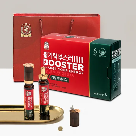 Nước hồng sâm Vital Tonic Bosster KGC Jung Kwan Jang 14 ống + 14 viên vitamin tổng hợp