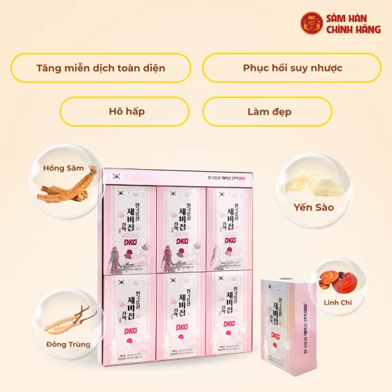 Nước yến sào hồng sâm Daedong 70ml x 30 gói