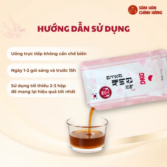 Nước yến sào hồng sâm Daedong 70ml x 30 gói