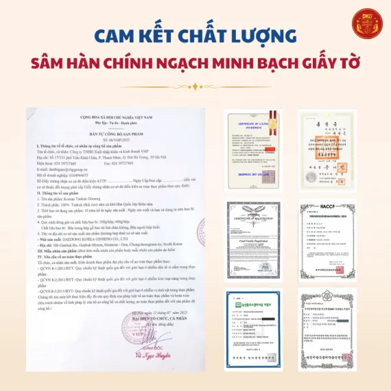 Thái cực sâm củ khô Daedong 300g số 30( hộp 30 củ)
