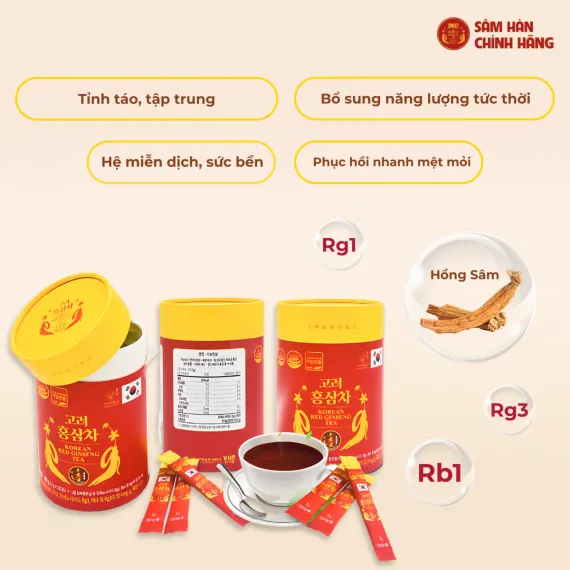 Trà hồng sâm Daedong 3g x 30 gói
