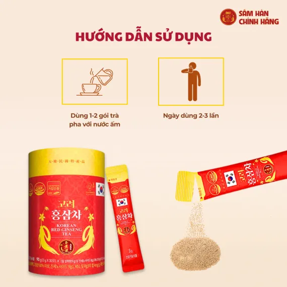 Trà hồng sâm Daedong 3g x 30 gói