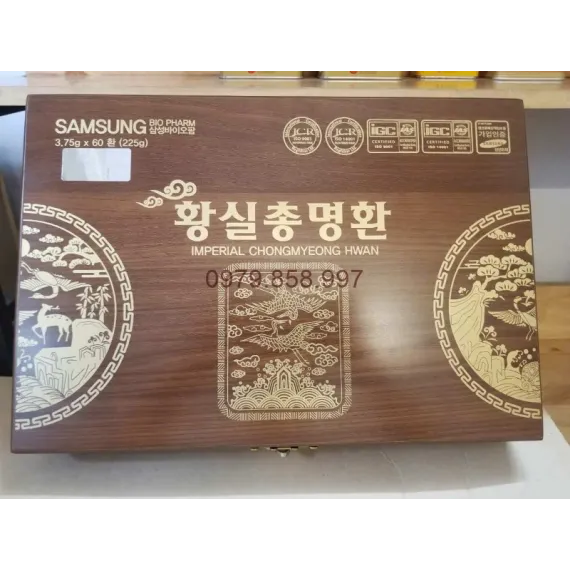 Viên bổ não Hoàng Gia Bio Pharm ChongMyeong Hwan 3,75g x 60 viên Hàn Quốc Viên bổ não Hoàng Gia Bio Pharm ChongMyeong Hwan 3,75g x 60 viên Hàn Quốc