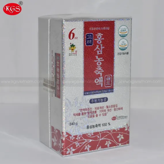 Cao hồng sâm ánh bạc gold KGS Hàn Quốc 240g