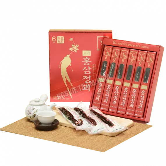 Hồng sâm củ tẩm mật ong KGS Hàn Quốc KGS 50g x 6
