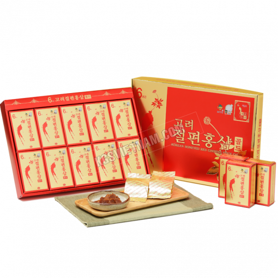 Hồng sâm lát tẩm mật ong KGS Hàn Quốc 20g x 10 gói