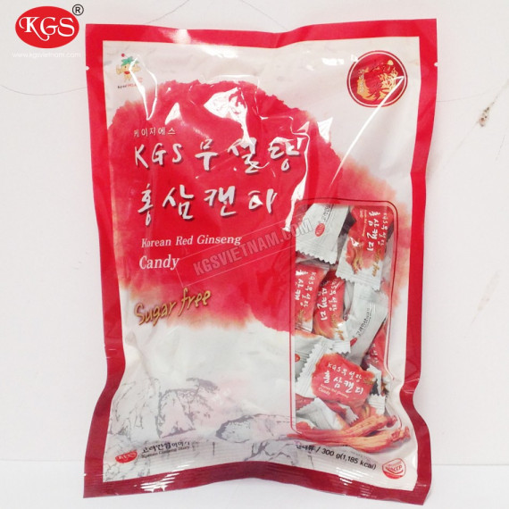 Kẹo hồng sâm không đường KGS Hàn Quốc 300g
