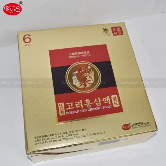 Nước hồng sâm KGS Hàn Quốc 60 gói 4800ml