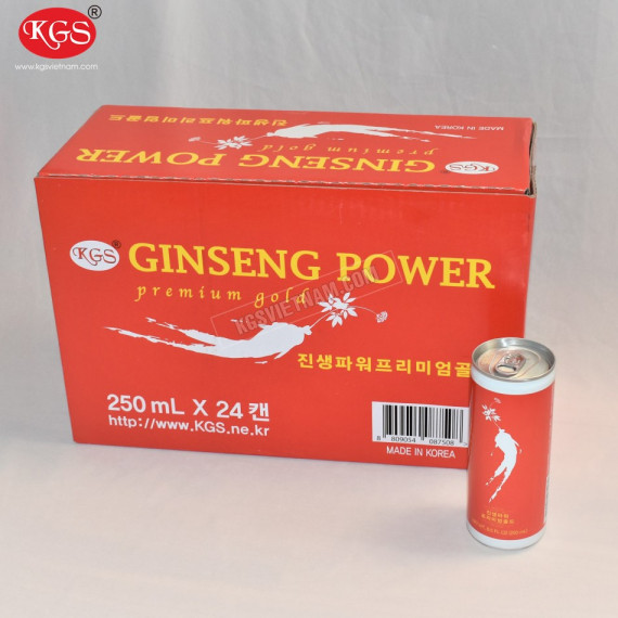 Nước hồng sâm KGS Ginseng Power Hàn Quốc 24 lon