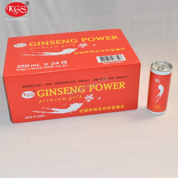 Nước hồng sâm KGS Ginseng Power Hàn Quốc 24 lon