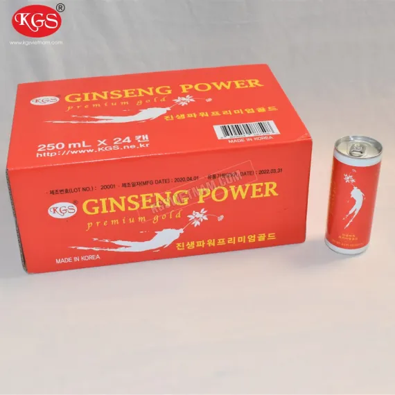 Nước hồng sâm KGS Ginseng Power Hàn Quốc 24 lon