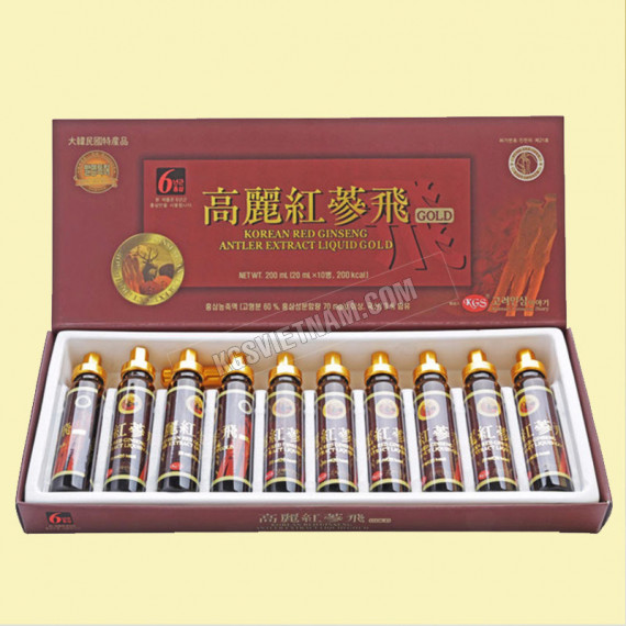 Chiết xuất Hồng Sâm Nhung Hươu KGS 10 ống
