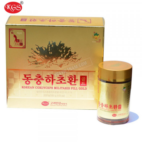 Viên đông trùng hạ thảo KGS Hàn Quốc 100g x 2 lọ