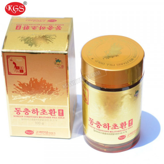 Viên đông trùng hạ thảo KGS Hàn Quốc 100g x 2 lọ