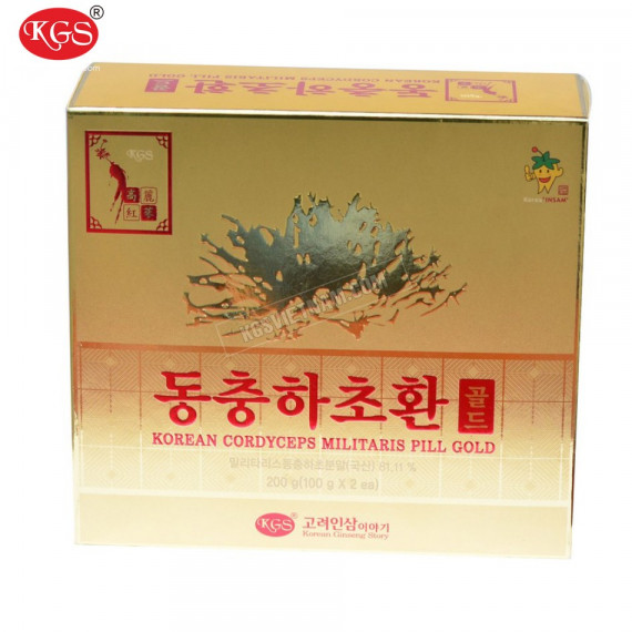Viên đông trùng hạ thảo KGS Hàn Quốc 100g x 2 lọ