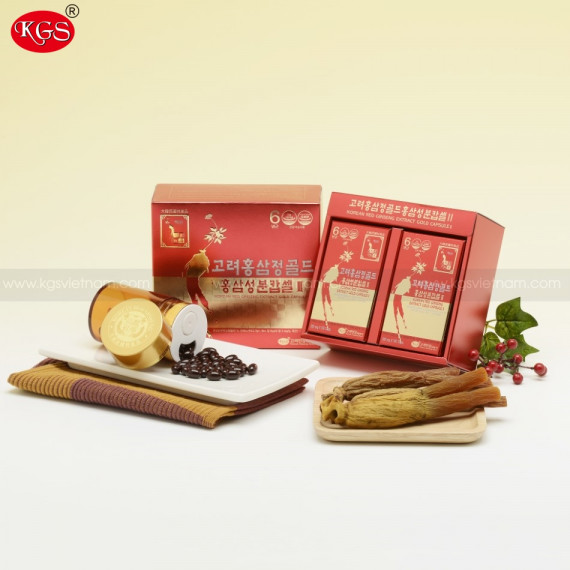 Viên hồng sâm KGS Hàn Quốc 84g hộp 2 lọ