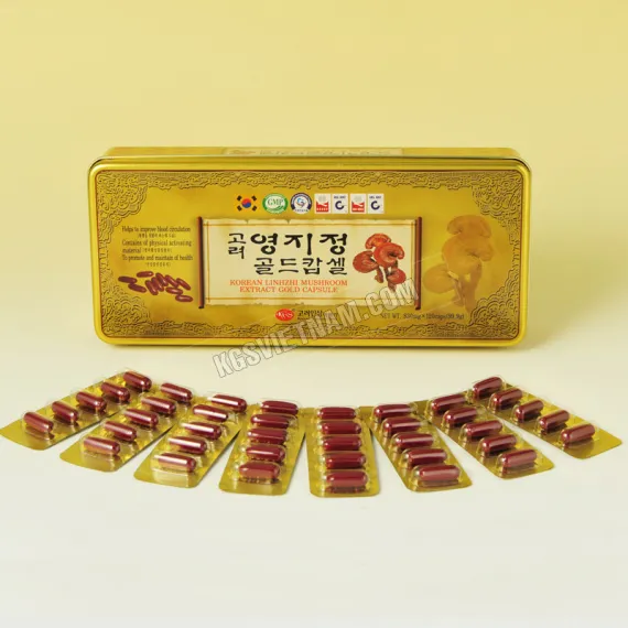 Viên linh chi hộp thiếc KGS Hàn Quốc 830mg x 120 viên