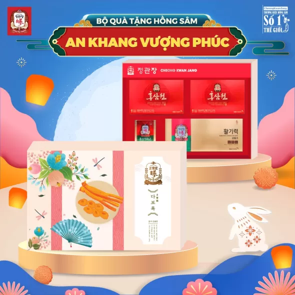 Hộp Quà Tặng Hồng Sâm Cao Cấp KGC AN KHANG VƯỢNG PHÚC 2