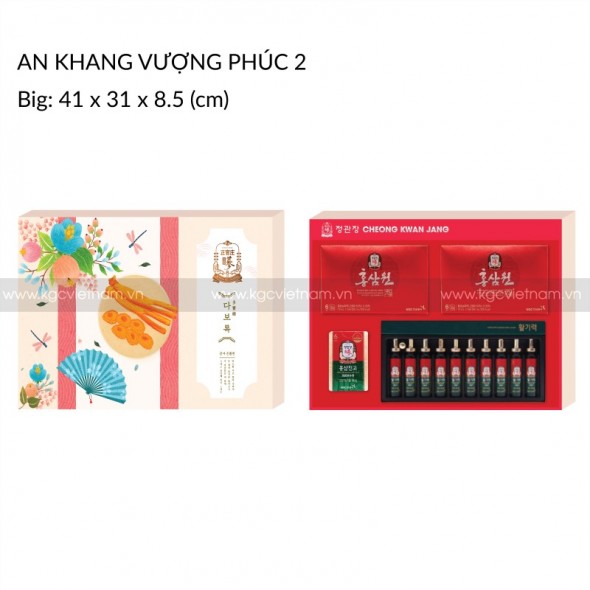 Hộp Quà Tặng Hồng Sâm Cao Cấp KGC AN KHANG VƯỢNG PHÚC 2
