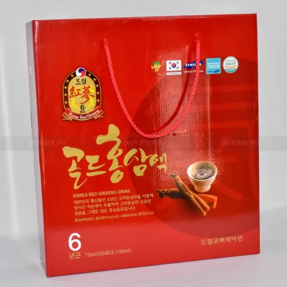 Nước Hồng Sâm Chén Dream Hàn Quốc Hộp 70 ml x 30 Gói