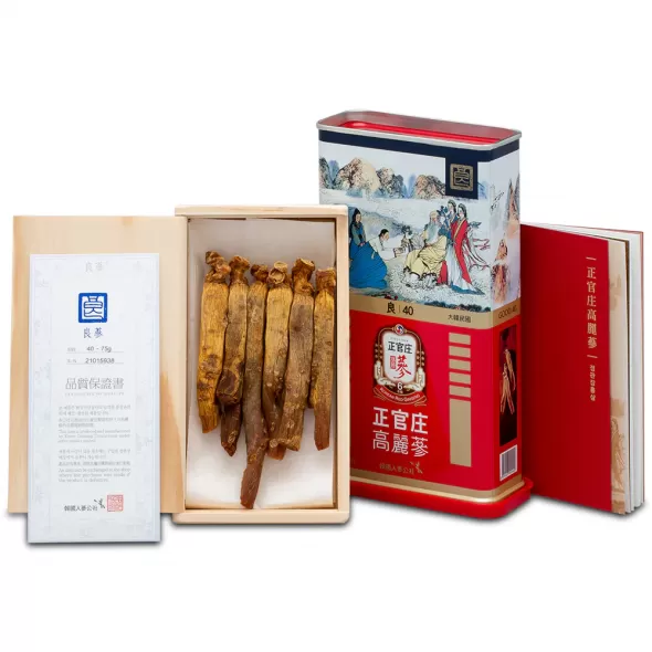 Hồng Sâm Củ Khô Jung Kwan Jang KGC Hàn Quốc 75g số 40 ( 6 củ )