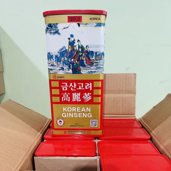 Hồng Sâm Củ Khô WooShin 600g 20 Củ